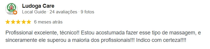 Avaliação Google — Ludoga Care