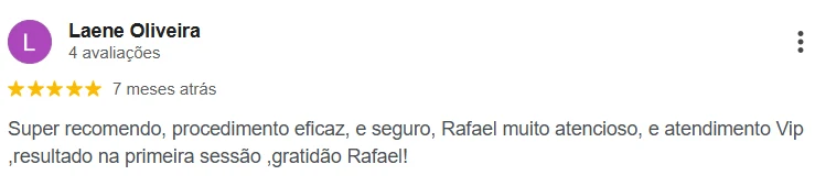 Avaliação Google — Laene Oliveira